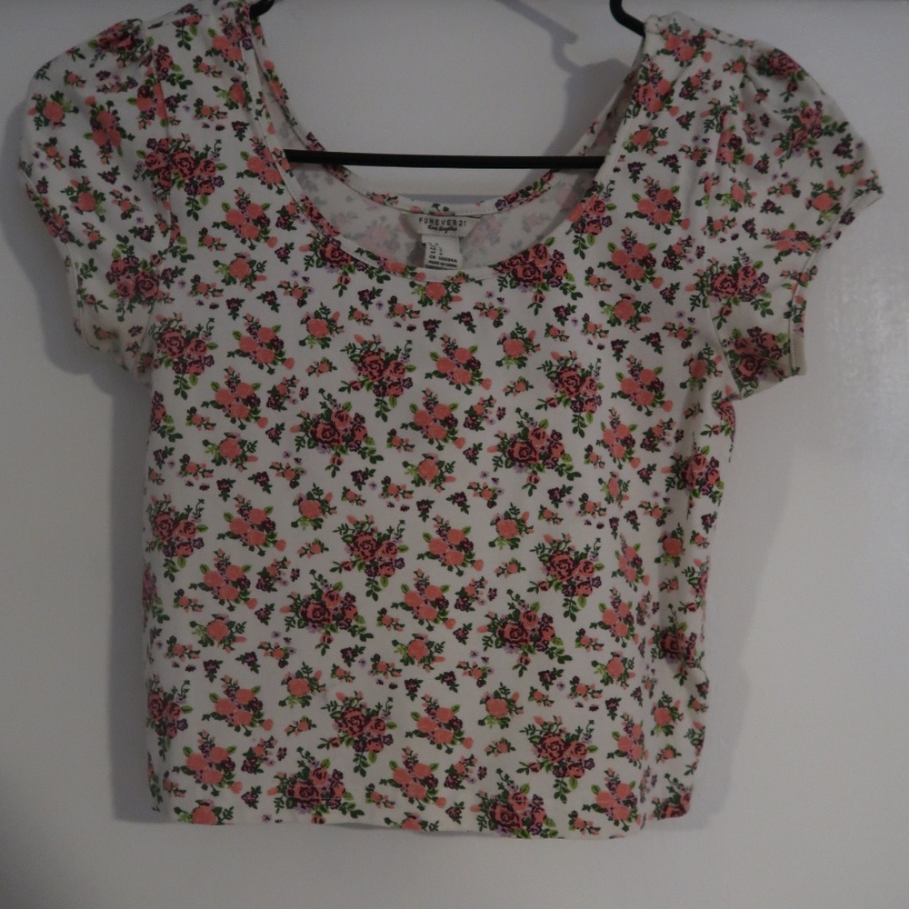 Forever 21 Floral Crop Top